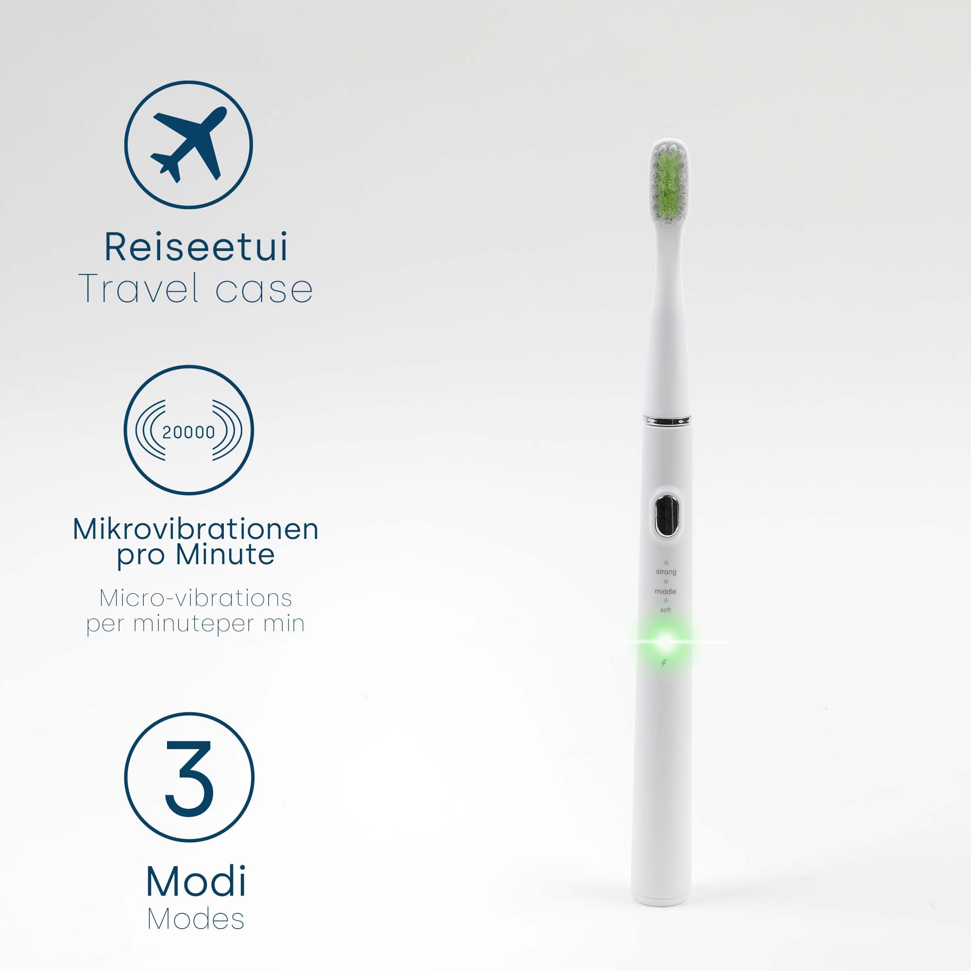 Ultraschallzahnbürste Slim + Gratis Sonic ToGo