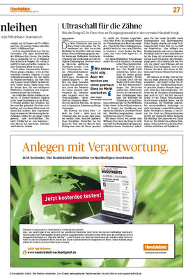 Handelsblatt gennaio 2013