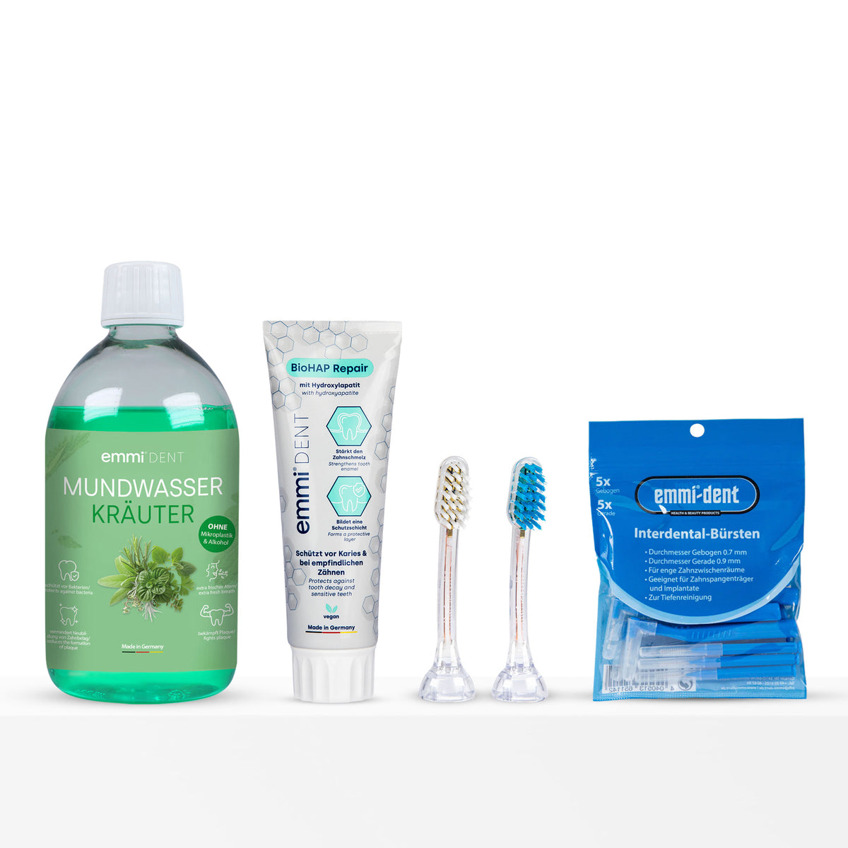 Sensitive Gums Refill Set Ultrasonic Toothbrush Metallic