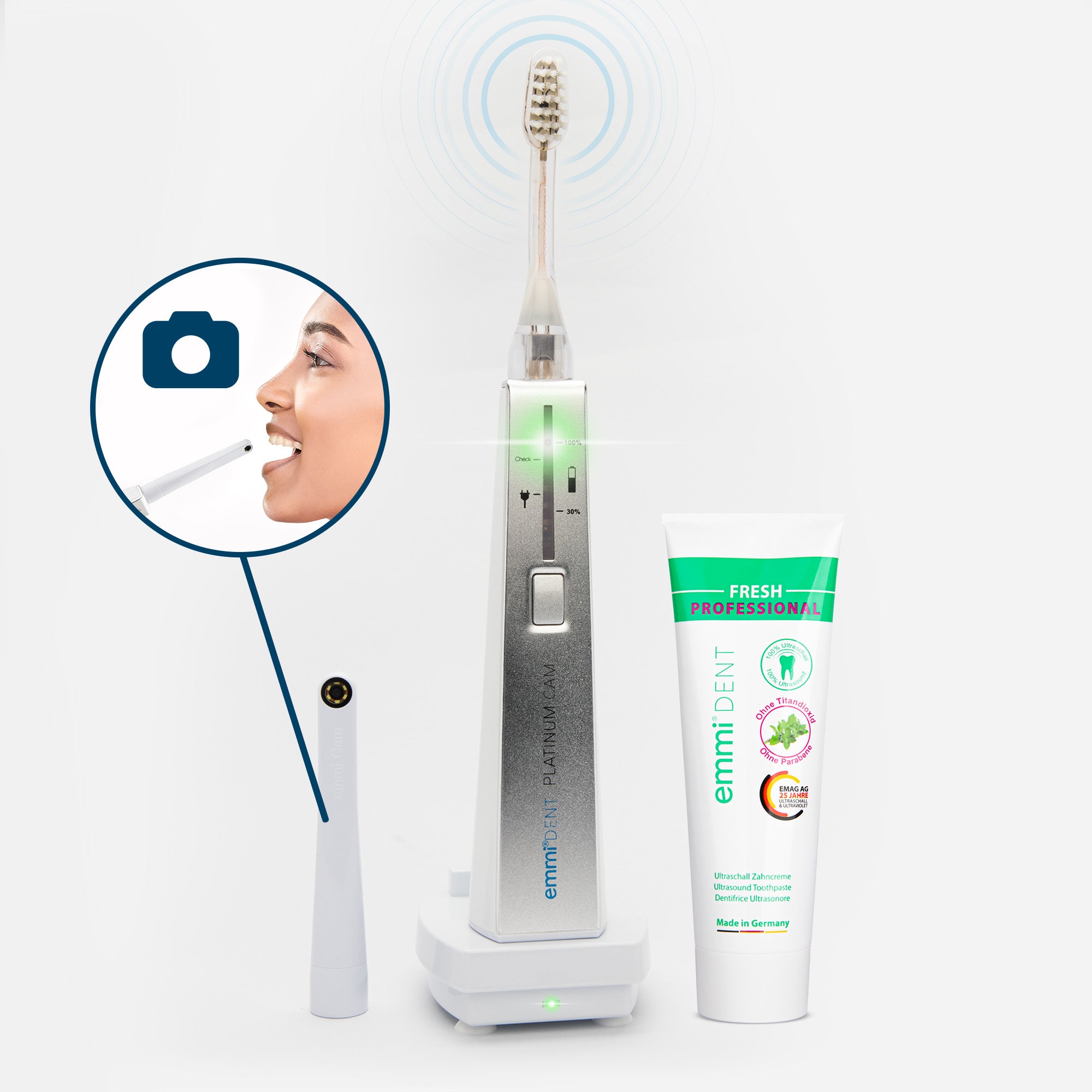 Ultrasonic toothbrush Platinum CAM