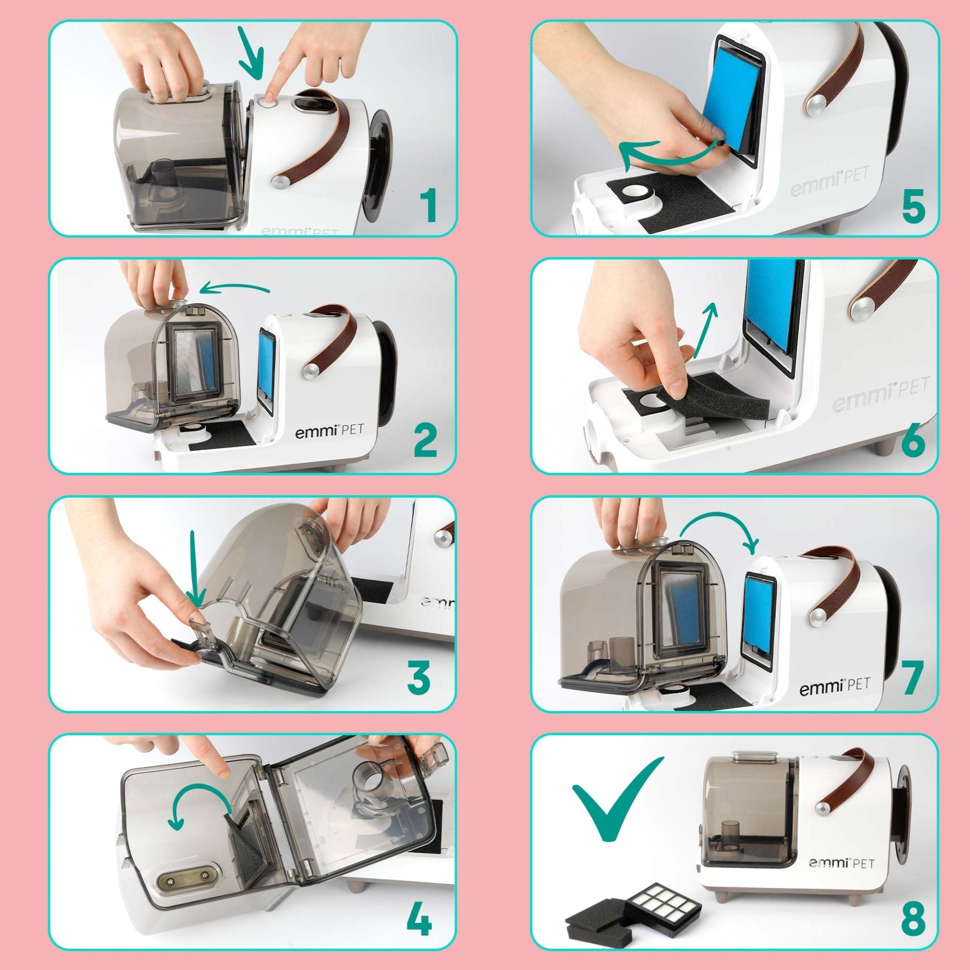 Kit de mantenimiento de filtros de repuesto para el hogar 